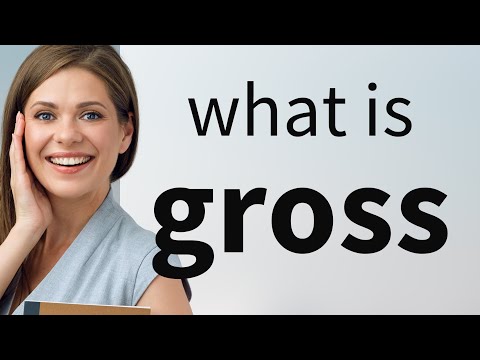 The Meaning of Gross: Definitions and Interpretations