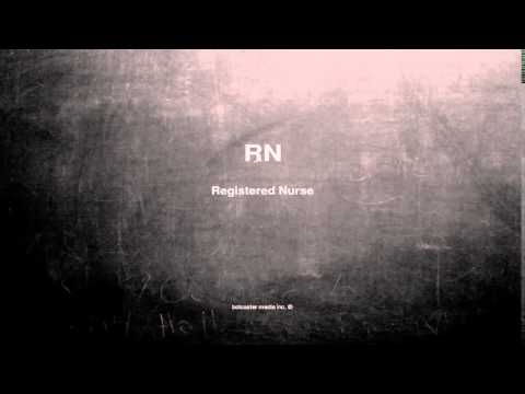 What Does RN Mean in Different Contexts?