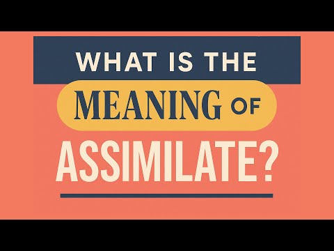 Assimilate Meaning: Concept and Psychological Implications