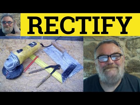 Clarifying the Rectify Meaning in Everyday Language