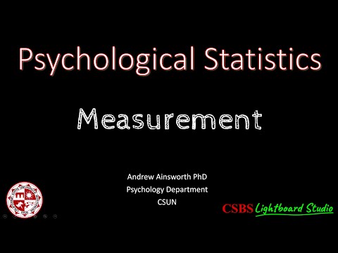 Fundamentals of Measurement Theory in Psychology