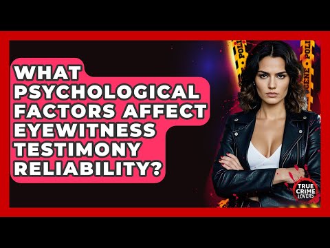 Eyewitness Evidence: Reliability and Psychological Factors