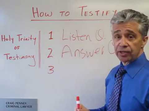 The Role of Testimony Evidence in Legal Proceedings