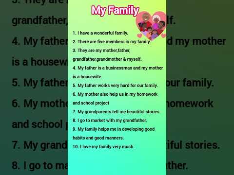 My Family in 10 Lines: A Personal Snapshot